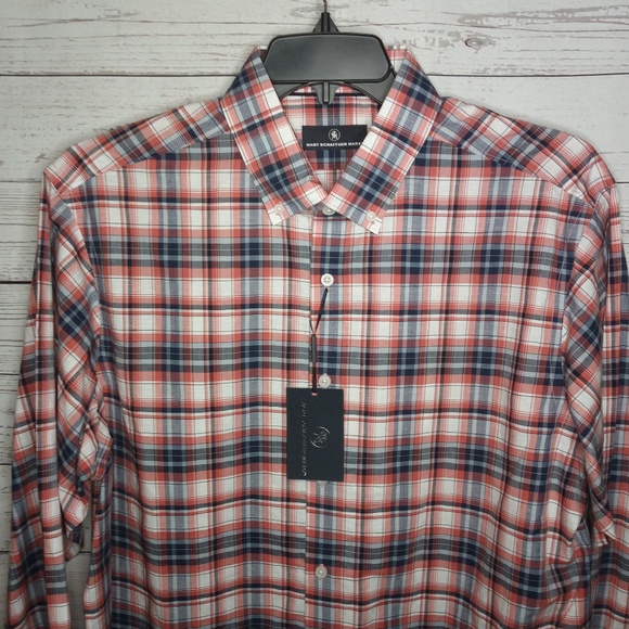 HART SCHAFFNER MARX MENS' XL LINEN LS SHIRT